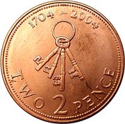 2 Pence - Elizabeth II Occupation, United Kingdom, 2004 reverse image