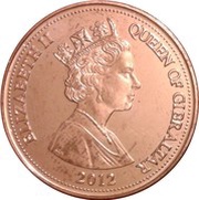 2 Pence - Elizabeth II Operation Torch; smaller bust obverse image