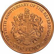 2 Pence - Elizabeth II 1967 Referendum Anniversary, United Kingdom, 2017 reverse image