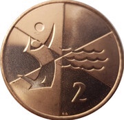 2 Pence - Elizabeth II 2019 Island Games, United Kingdom, 2019 reverse image
