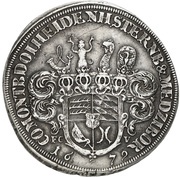 1 Thaler - Christian Ulrich, Bohemia, 1679 reverse image