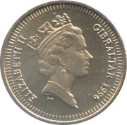 5 Pence - Elizabeth II Barbary Macaque; small type obverse image