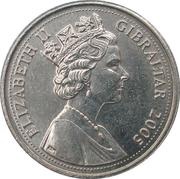 5 Pence - Elizabeth II Barbary Macaque; bigger bust obverse image