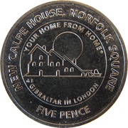 5 Pence - Elizabeth II New Calpe House, United Kingdom, 2018 reverse image