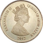 10 Pence - Elizabeth II Cannon; smaller bust obverse image