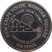 10 Pence - Elizabeth II New Calpe House, United Kingdom, 2018 reverse image