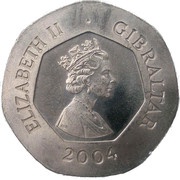 20 Pence - Elizabeth II Occupation obverse image
