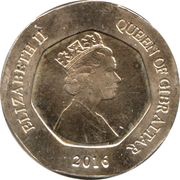 20 Pence - Elizabeth II Candytuft Flower obverse image