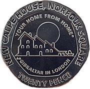 20 Pence - Elizabeth II New Calpe House, United Kingdom, 2018 reverse image