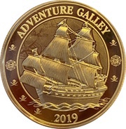 20 Pence Adventure Galley, United Kingdom, 2019 reverse image