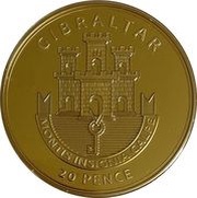 20 Pence Captain Kidd obverse image
