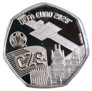 20 Pence - Elizabeth II UEFA Euro 2020 - Czechia, United Kingdom, 2020 reverse image