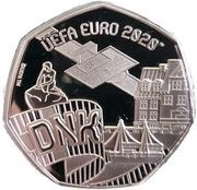 20 Pence - Elizabeth II UEFA Euro 2020 - Denmark, United Kingdom, 2020 reverse image