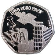 20 Pence - Elizabeth II UEFA Euro 2020 - Italy, United Kingdom, 2020 reverse image