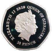 20 Pence - Elizabeth II UEFA Euro 2020 - Slovakia obverse image