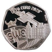 20 Pence - Elizabeth II UEFA Euro 2020 - Sweden, United Kingdom, 2020 reverse image