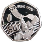 20 Pence - Elizabeth II UEFA Euro 2020 - Switzerland, United Kingdom, 2020 reverse image