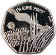 20 Pence - Elizabeth II UEFA Euro 2020 - Turkey, United Kingdom, 2020 reverse image