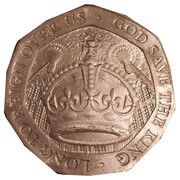 20 Pence - Charles III Coronation, United Kingdom, 2023 reverse image