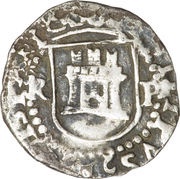 ¼ Real - Philip II obverse image