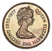 25 Pence - Elizabeth II Silver Jubilee obverse image