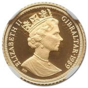 ¼ Sovereign - Elizabeth II Regal Coinage obverse image