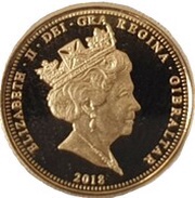 ¼ Sovereign - Elizabeth II Coronation Jubilee obverse image