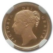 ¼ Sovereign - Elizabeth II Queen Victoria, United Kingdom, 2019 reverse image