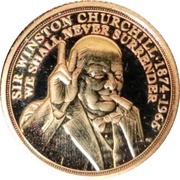 ¼ Sovereign - Elizabeth II Winston Churchill, United Kingdom, 2020 reverse image