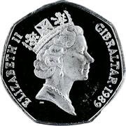 50 Pence - Elizabeth II Christmas; Silver Proof obverse image