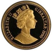 ½ Sovereign - Elizabeth II Constitution obverse image