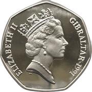 50 Pence - Elizabeth II Christmas; Silver Proof obverse image