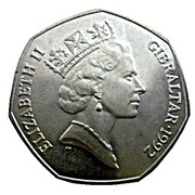 50 Pence - Elizabeth II Christmas obverse image