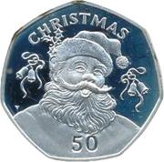 50 Pence - Elizabeth II Christmas; Silver Proof, United Kingdom, 1992 reverse image