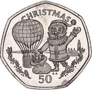 50 Pence - Elizabeth II Christmas, United Kingdom, 1994 reverse image