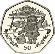 50 Pence - Elizabeth II Christmas, United Kingdom, 1996 reverse image