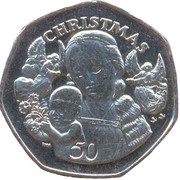 50 Pence - Elizabeth II Christmas, United Kingdom, 2000 reverse image