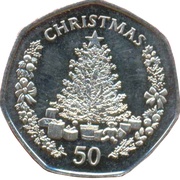 50 Pence - Elizabeth II Christmas, United Kingdom, 2006 reverse image