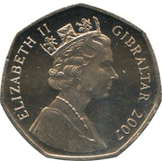 50 Pence - Elizabeth II Christmas obverse image