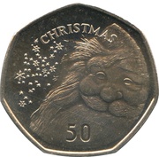 50 Pence - Elizabeth II Christmas, United Kingdom, 2007 reverse image
