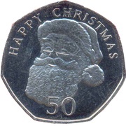 50 Pence - Elizabeth II Christmas, United Kingdom, 2011 reverse image