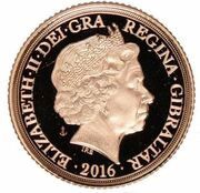 ½ Sovereign - Elizabeth II Battle of the Atlantic obverse image