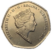 50 Pence - Elizabeth II 1967 Referendum Anniversary obverse image