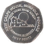 50 Pence - Elizabeth II New Calpe House, United Kingdom, 2018 reverse image
