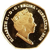 50 Pence - Elizabeth II Chimpanzee obverse image