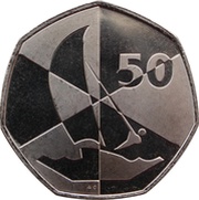 50 Pence - Elizabeth II 2019 Island Games, United Kingdom, 2019 reverse image
