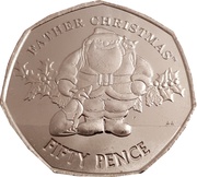 50 Pence - Elizabeth II 2019 Christmas, United Kingdom, 2019 reverse image