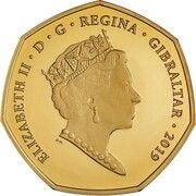50 Pence - Elizabeth II 2019 Christmas; Gold obverse image