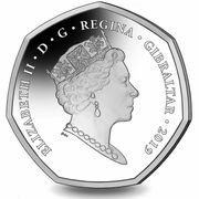 50 Pence - Elizabeth II 2019 Christmas; Silver Piedfort obverse image