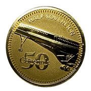 ½ Sovereign - Elizabeth II Concorde 50th Anniversary, United Kingdom, 2019 reverse image